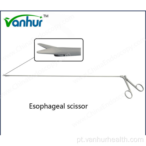 Instrumentos cirúrgicos Esofagoscopia Tesoura esofágica